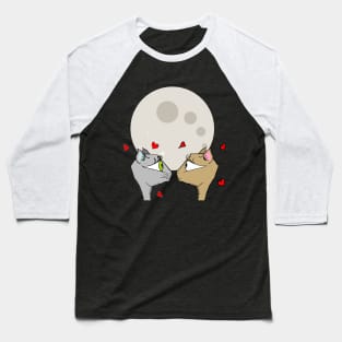 Love by Meow Light Baseball T-Shirt